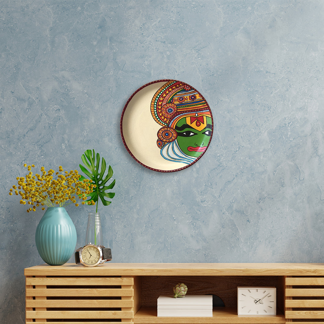 Kathakali Terracotta  Wall Plate.