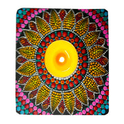 Handpainted Wooden Tealight Stand