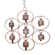 Many Round Beautiful Chime Copper Chandelier