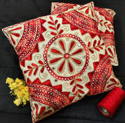 Traditional Indian embroidery Cushion Cover