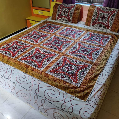 Embroidered Double Bedsheet