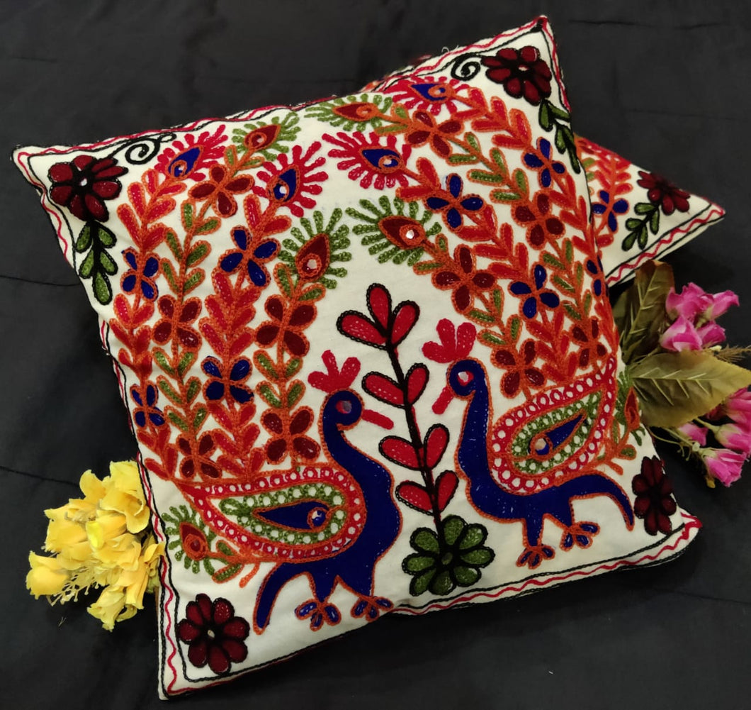 Traditional Indian embroidery Cushion Cover (Set of 5)Traditional Indian embroidery Cushion Cover (Set of 5)