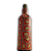 Handpainted Bottle with Dotting Art