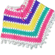 Multi Color Crochet Poncho