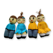 Boy and Girl Knitted doll