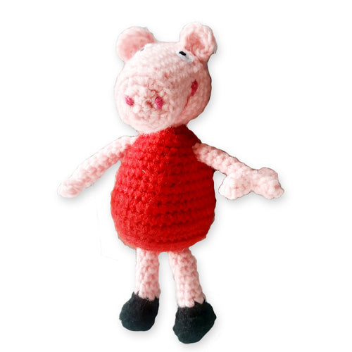 Peppa PIG - Knitted doll