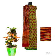 Ajrakh Hand Block Print Pure Cotton Salwar Suit Dress Material MarudharaMahilaV 