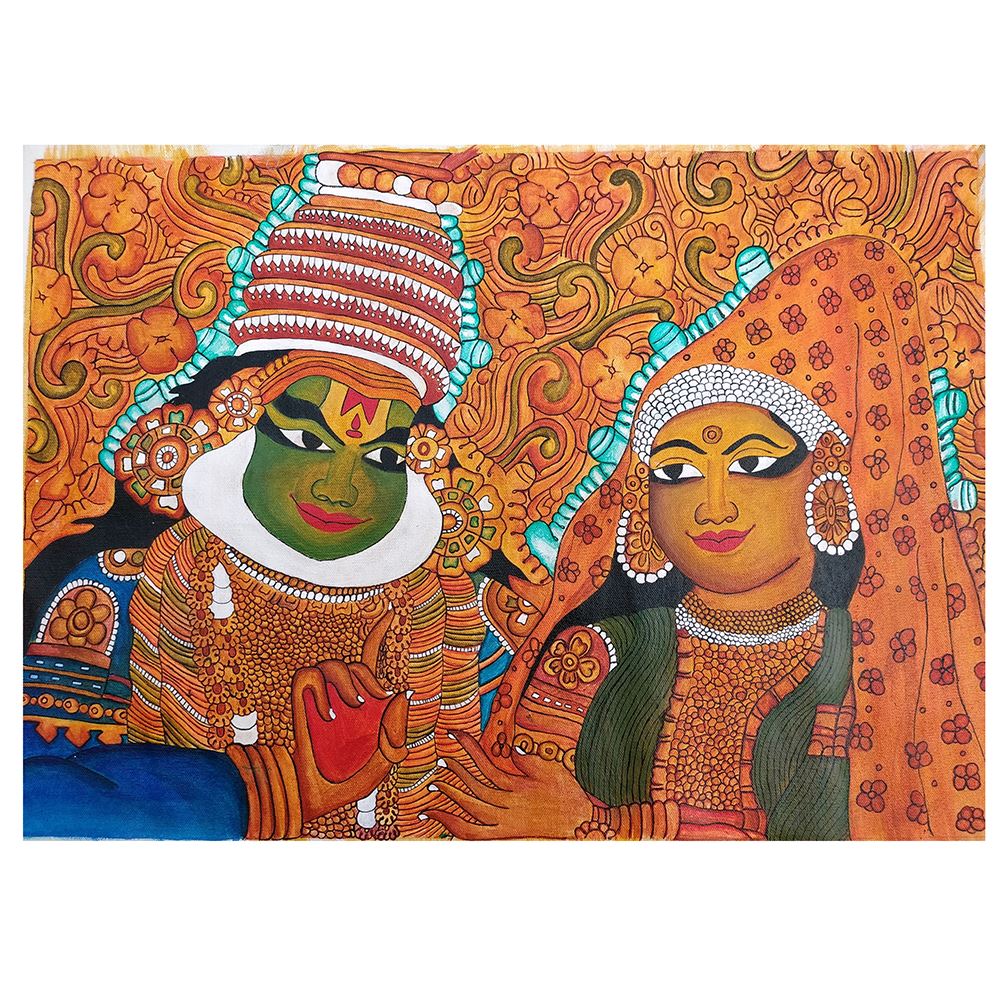 Hand Work Kerala Mural Painting Hand Paintings SwathiKr 