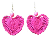 Heart Shaped Handmade earrings Jewellery Nivedita 