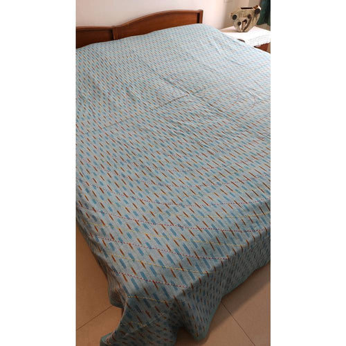 Ikkat Double Bed Cover