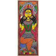 Ma Lakshmi Madhubani & Mithila Painting Hand Paintings SJHAMITHILA