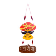 Handmade Welcome Hanging Signboard With Rajasthani Articulture