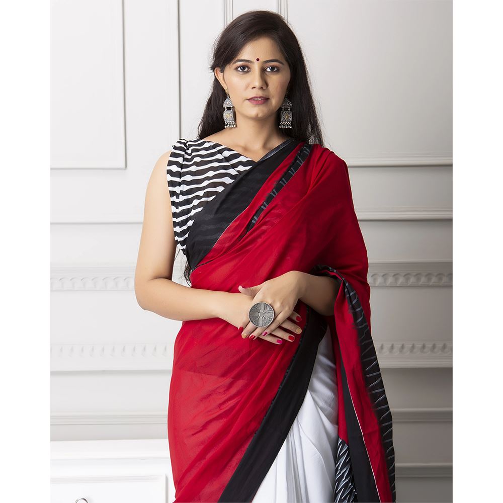 Black Handloom Cotton Begumpuri Saree|She Courageous|Suta