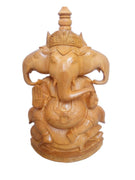 Wooden Carved Ganesh Statue Home Decor ArvindRaj
